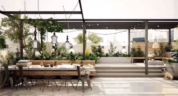 Không gian nhà của Nguyệt Ánh gần gũi với thiên nhiên, nội thất sang trọng. Ảnh: NLD