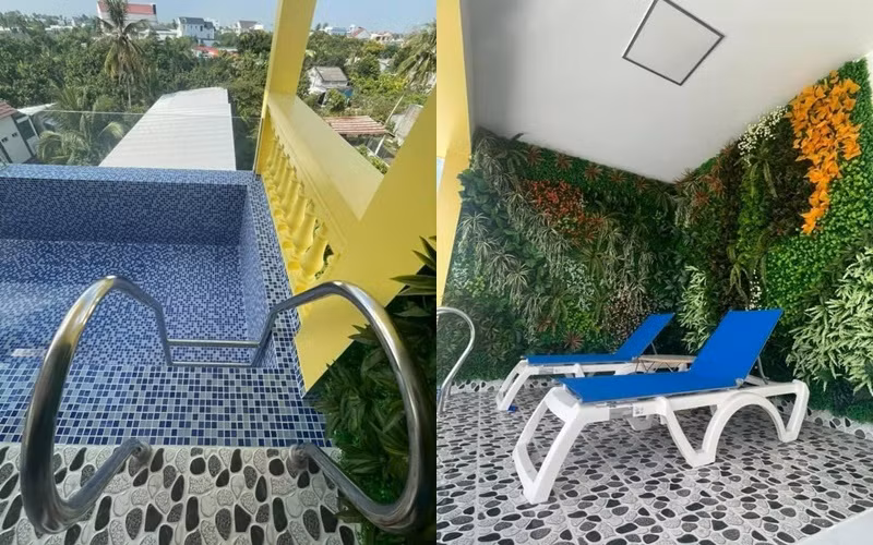 Trong nhà còn có hồ bơi và góc thư giãn. Ảnh: Yan