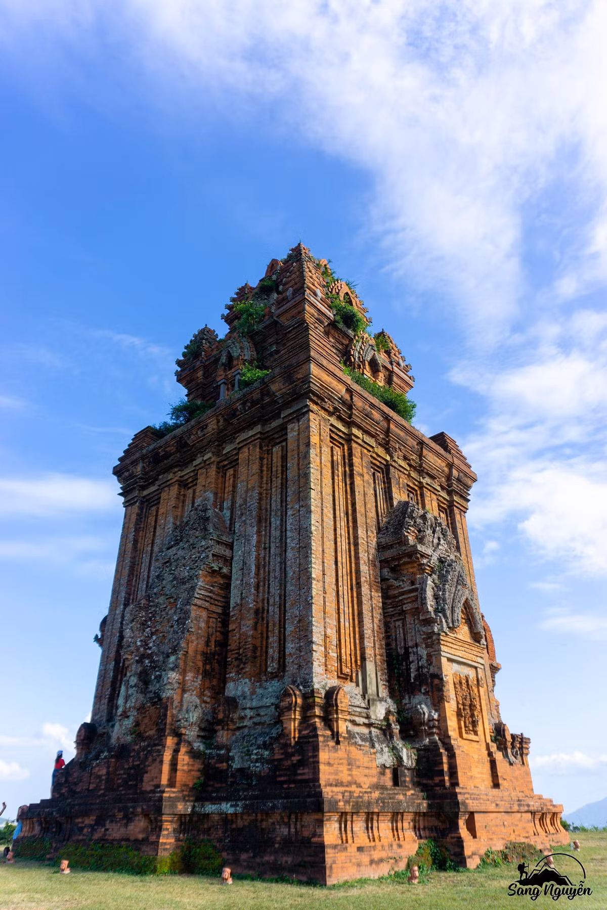 Cụm di tích tháp Bánh Ít được xây dựng vào cuối thế kỷ 11, đầu thế kỷ 12. Đây là quần thể kiến trúc độc đáo với dáng vẻ kiến trúc đa dạng, trang trí đẹp, có giá trị nghệ thuật cao. Ảnh: Sang Nguyễn