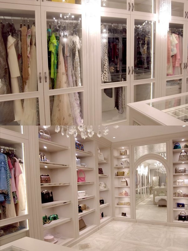 Không gian chứa đồ của Huyền Baby chẳng khác một cửa hàng.