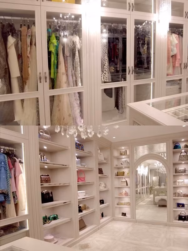 Không gian chứa đồ của Huyền Baby chẳng khác một cửa hàng.