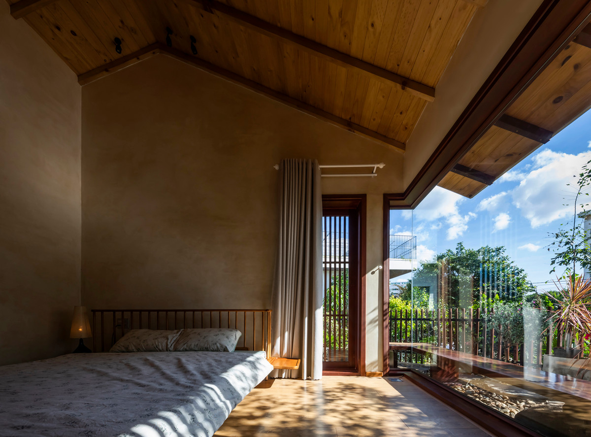 Không gian riêng tư được bố trí xen kẽ bởi các khoảng cây xanh.