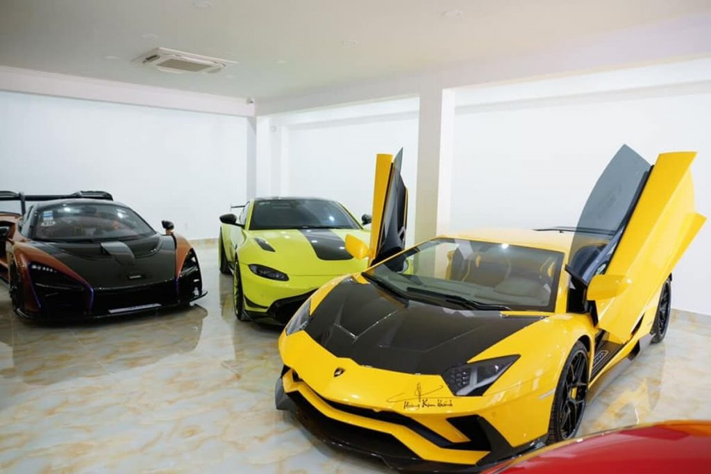 Tên tuổi của vợ chồng đại gia Hoàng Kim Khánh - Phan Thị Mai được biết đến nhiều hơn bởi thú chơi siêu xe đắt đỏ. Ảnh: Tạp chí siêu xe