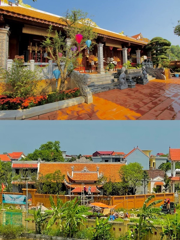 Đây là Phủ thờ thứ 2 do vợ chồng nghệ sĩ Vượng Râu đứng lên xây dựng. Ảnh: FB Vương Râu