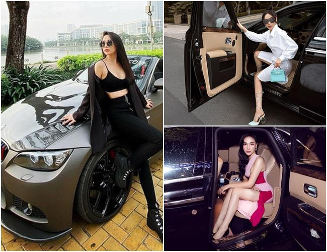 Quỳnh Thư cũng sở hữu những chiếc xế hộp cực kỳ sang trọng. Ảnh: Vietnamnet