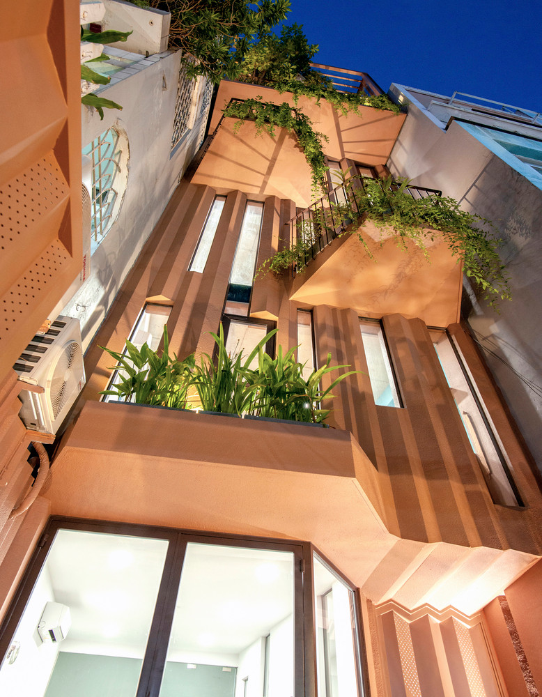 Ý tưởng thiết kế nhà được lấy cảm hứng từ sự hình thành của một cây đang phát triển.