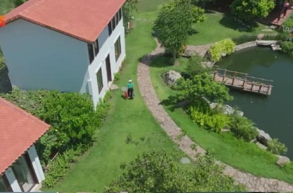 Vừa qua, Trường Giang mời Liên Bỉnh Phát, Phương Lan và Ricky Star về "Nhà trọ Destiny" để tham quan. Các khách mời không khỏi xuýt xoa trước cơ ngơi hoành tránh của vợ chồng Trường Giang - Nhã Phương. Ảnh chụp màn hình