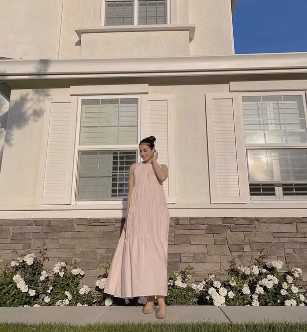 Tại Mỹ, Hoa hậu Phạm Hương sống trong căn biệt thự bề thế, cao 2 tầng. Ảnh: FBNV