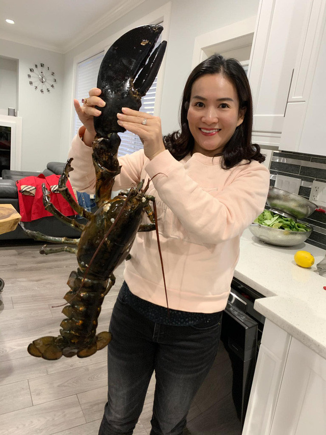 Gian bếp ấm cúng trong biệt thự của Bình Minh. Ảnh: FB Lê Anh Thơ