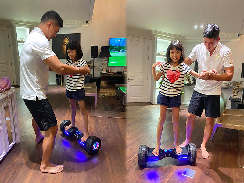 Không gian mở rộng rãi giúp gia đình gắn kết bằng các hoạt động vui vẻ, năng động. Ảnh: FB Lê Anh Thơ