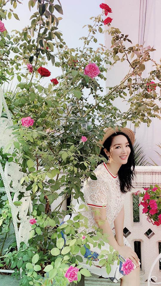 Khu vườn đồng thời là không gian thư giãn của Hoa hậu Giáng My. Nguồn ảnh: FBNV