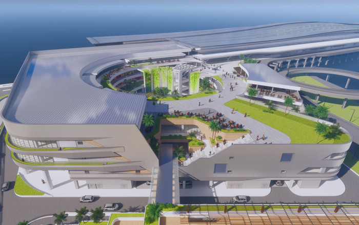 Điểm nhấn của nhà ga T3 là khu phức hợp thương mại - văn phòng thiết kế tích hợp các yếu tố tự nhiên.