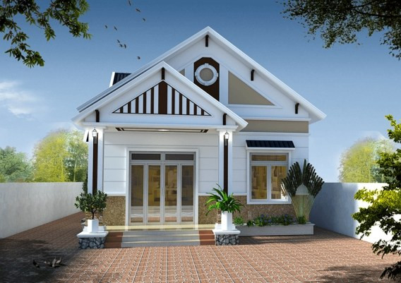 Thiết kế nhà đơn giản nhưng vẫn đảm bảo được sự sang trọng và yếu tố thiên nhiên. Ảnh: Wedo