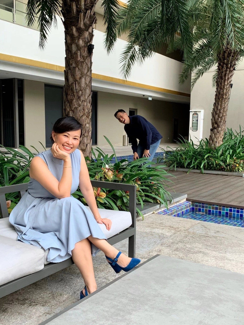 Trái với hình ảnh mạnh mẽ, quyết đoán trên thương trường, khi ở nhà, Shark Thái Vân Linh là một người phụ nữ đảm đang, có cuộc sống bình dị bên chồng con. Ảnh: FB Shark Linh