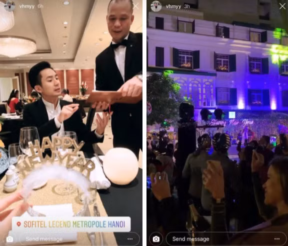 Vương Hà My (vhmyy) tận hưởng những khoảnh khắc cuối cùng của năm 2019 tại một khách sạn sang trọng bậc nhất bên cạnh bạn trai. Nguồn ảnh: Instagram