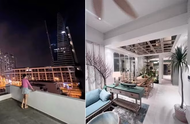 Vì nhà có 5 tầng nên để tiện di chuyển, vợ chồng Phương Trinh Jolie đã lắp thang máy. Ảnh: FBNV