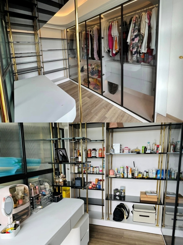 Pha Lê cũng dành riêng một phòng để trang phục và phụ kiện.