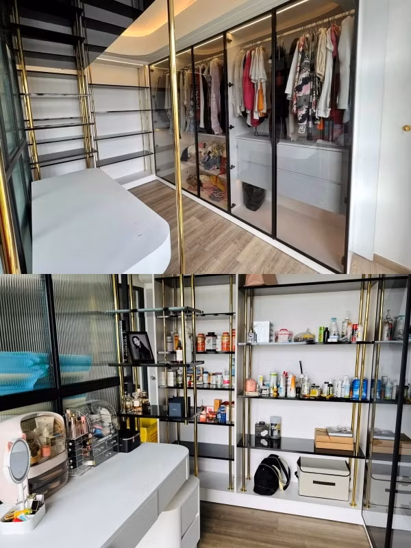 Pha Lê cũng dành riêng một phòng để trang phục và phụ kiện.