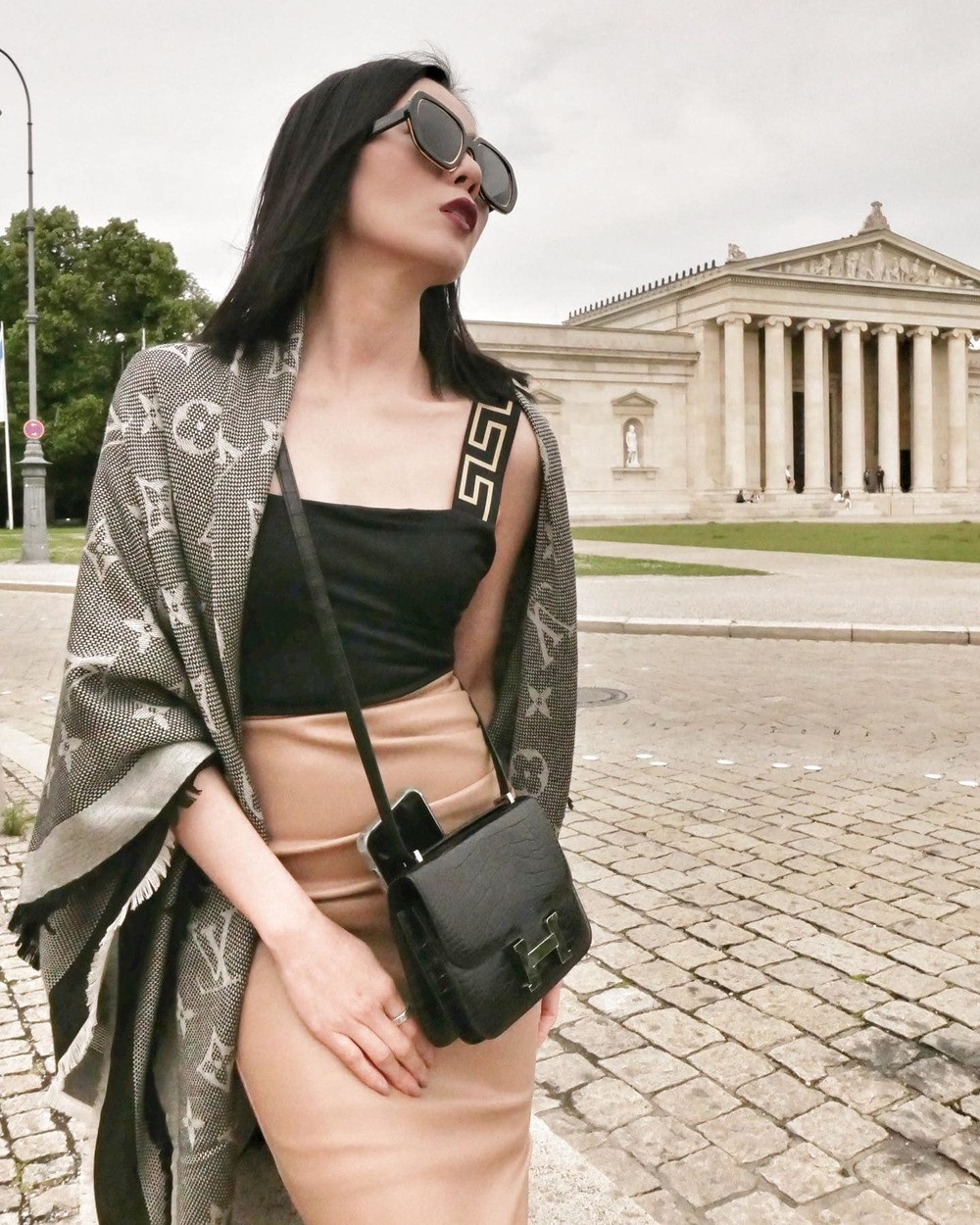 Lệ Quyên cũng thường xuyên đi du lịch ở trời Tây. Ảnh: Facebook Lệ Quyên