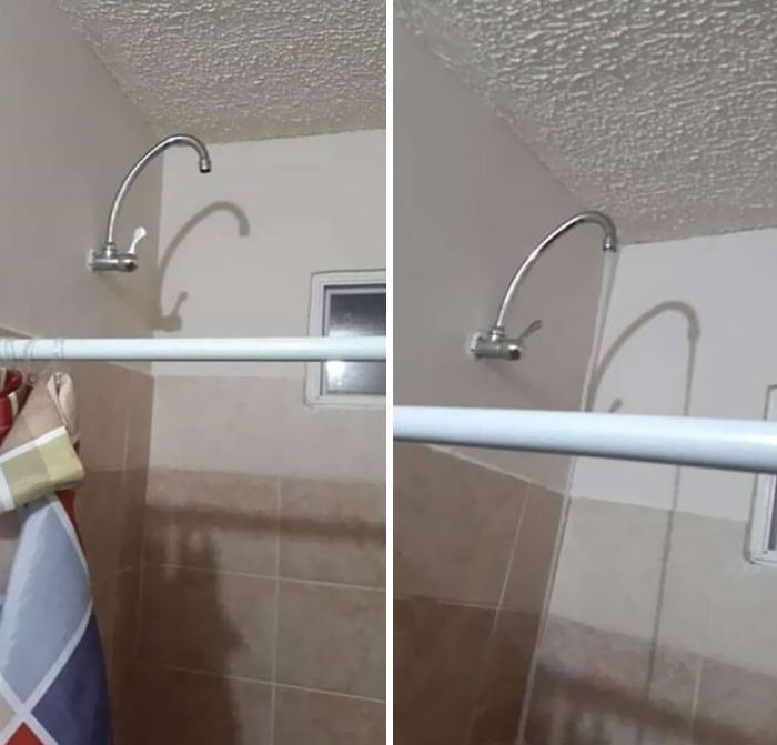 Khi người thợ nhầm lẫn cả độ cao lẫn loại vòi nước.