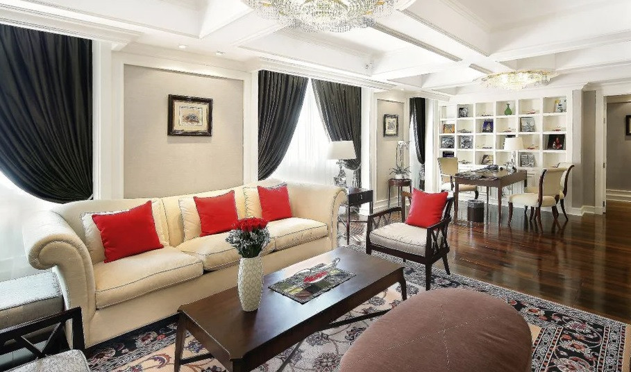 Thuộc khu Opera của khách sạn, Grand Prestige Suite rộng 176 m2 và được bài trí theo phong cách đương đại. Ảnh: Zing