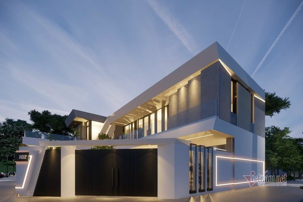 So với hình ảnh căn biệt thự hiện tại thì khác hoàn toàn bản vẽ. Nhiều người cho rằng, Quốc Trường có thể đã tậu hẳn hai căn nhà.