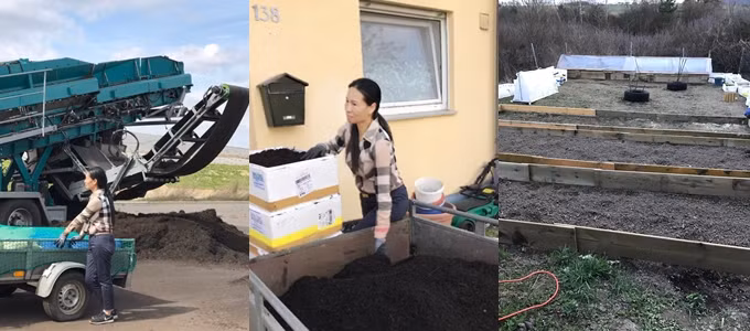 Chị Hương sống độc thân cùng ba cô con gái. Hai trong số họ đang làm việc tại thành phố khác nên chị và con gái út tự tay cải tạo khu vườn. Việc khai hoang gồm nhiều công đoạn phức tạp và đòi hỏi sức khỏe nhưng phần lớn đều được chị Hương thực hiện một mình. Đầu tiên, chị cưa bỏ những gốc cây to, xẻ nhỏ thân gỗ và phơi khô để mang ra bãi rác thành phố đổ. Sau đó, bà mẹ U50 cuốc hết gốc cây, dùng máy cày cho đất tơi xốp. Kế tiếp, chị mua khoảng 20 xe tải đất chuyên dùng trồng cây về đổ lên bề mặt khu vườn.