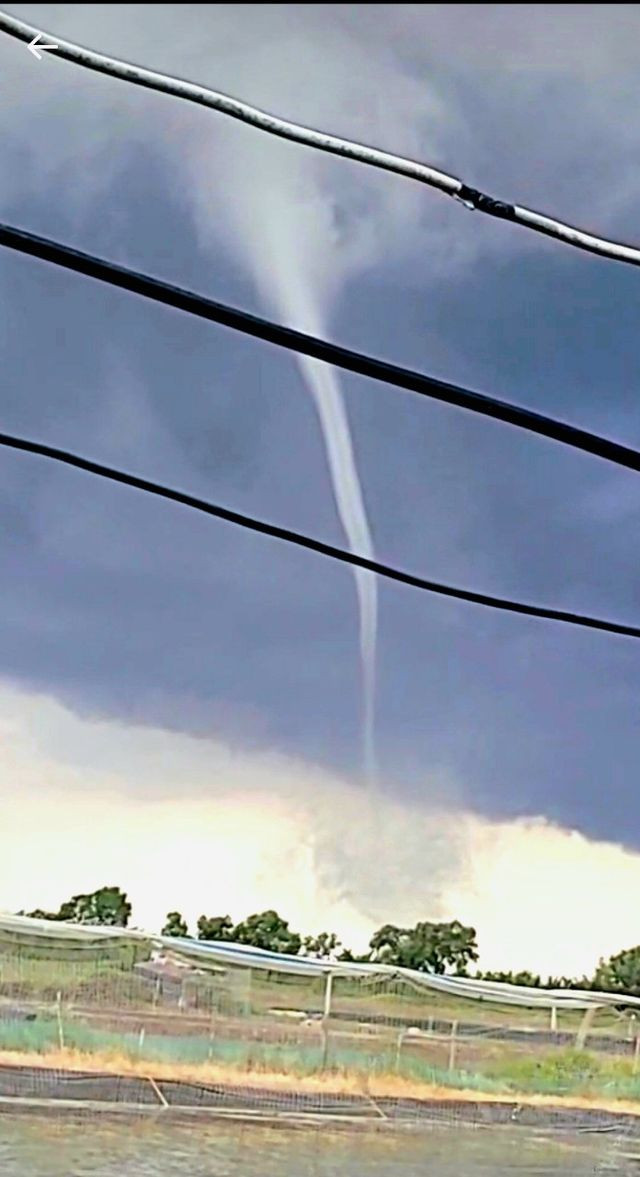 Tối ngày 7/7/2023, nhiều người dân ở xã An Trạch A, huyện Đông Hải, tỉnh Bạc Liêu chứng kiến một cột nước nối từ vuông tôm lên không trung, tạo thành vòi rồng cao hàng chục mét. Hiện tượng vòi rồng này quét qua khu vực dân cư gần đó làm 3 căn bị tốc mái và một căn nhà sau bị sập. Hiện tượng vòi rồng diễn ra trong khoảng 10 phút. Ảnh: VTV.