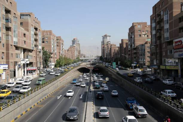 Cảnh kẹt xe ở thủ đô Tehran ngày 08/08/2018.