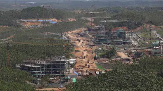 Công trình thủ đô mới Nusantara được khởi công vào tháng 7/2022. Ảnh: BI.