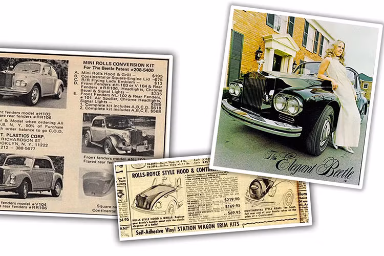 Tại nước Ý, các đám cưới thường sử dụng những chiếc xe Beetle mui trần được độ bodykit Rolls-Royce như thế này. Xe “con bọ” được ưa chuộng như vậy là bởi tại Ý có nhiều con phố chật hẹp, những mẫu xe to lớn khó mà di chuyển được.