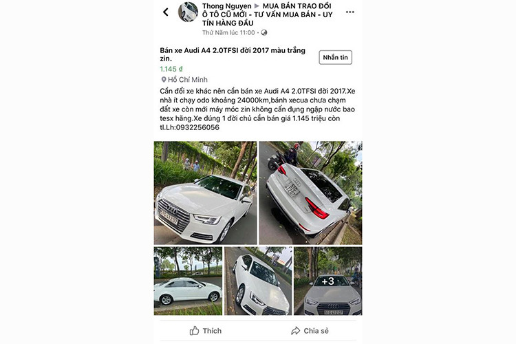 Ngay sau khi xảy ra tranh cãi với anh Diệp, vợ chồng chủ xe cuối cùng cũng đã có mặt trên phường để giải quyết vụ việc và được công an phường giải quyết để nhận lại được số tiền đặt cọc mua xe Audi A4 cũ. Qua sự việc này, mọi người cũng nên rút kinh nghiệm, nhất là khi mua hàng giá trị lớn như ôtô và xe máy - tránh để lại những hệ luỵ không đáng có cho mình.