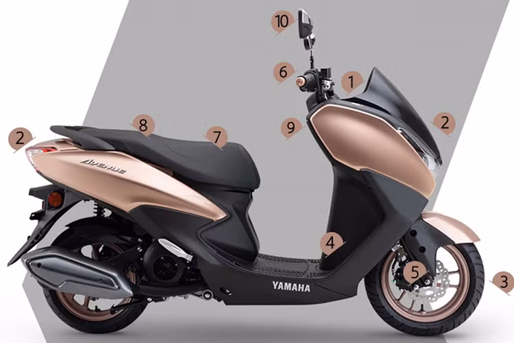 Về thiết kế, Yamaha Avenue 125 2019 mới có vẻ ngoài của một chiếc maxi-scooter với kích thước khá lớn, thân xe dài, đầu xe đồ sộ và được bố trí cao, cũng vì vậy mà tay lái của xe cũng bị đẩy cao lên theo, qua đó tạo nên tư thế ngồi thẳng thoải mái cho người sử dụng.