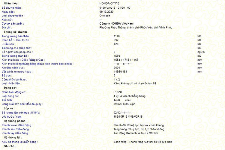 Được biết, giá xe Honda City E 2021 niêm yết là 499 triệu đồng, một mức giá khiến các đối thủ phải dè chừng. Bởi cùng tầm giá, khách hàng chỉ có lựa chọn Toyota Vios số sàn (495 triệu đồng), Hyundai Accent 1.4 AT (501,1 triệu đồng)... 