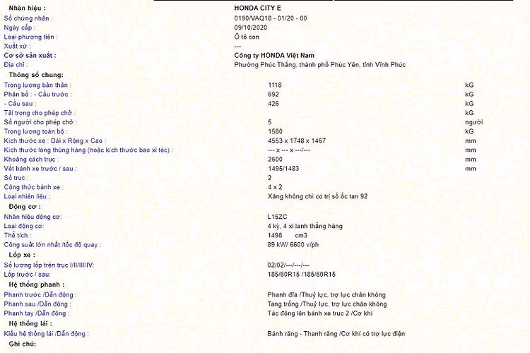 Được biết, giá xe Honda City E 2021 niêm yết là 499 triệu đồng, một mức giá khiến các đối thủ phải dè chừng. Bởi cùng tầm giá, khách hàng chỉ có lựa chọn Toyota Vios số sàn (495 triệu đồng), Hyundai Accent 1.4 AT (501,1 triệu đồng)... 