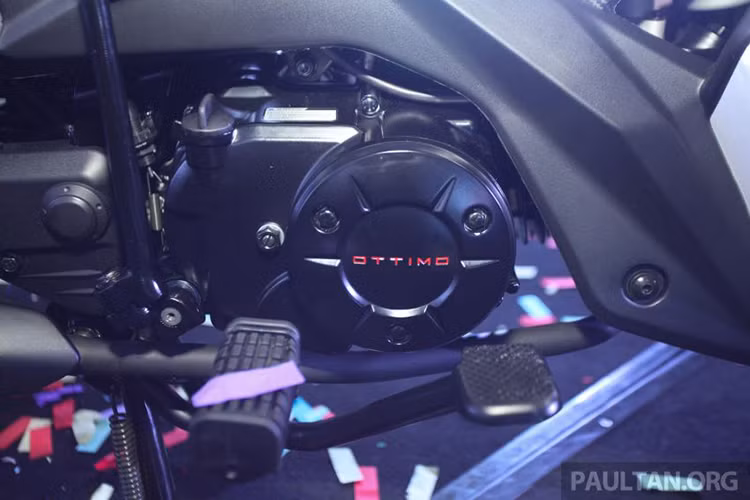 Được định vị ở phân khúc xe số phổ thông nên Ottimo Viz 110 chỉ được trang bị động cơ xylanh đơn, dung tích 107cc, làm mát bằng gió, sản sinh công suất 6,7 mã lực tại tua máy 7.500 vòng/phút và mômen xoắn cực đại 6,9 m tại tua máy 6.000 vòng/phút, đi kèm là hộp số 4 cấp.