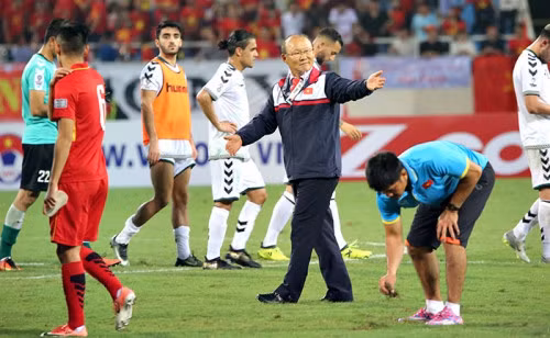 HLV Park Hang Seo hồi tháng 11 dẫn dắt tuyển Việt Nam hòa Afghanistan 0-0, lấy vé dự VCK Asian Cup 2019.