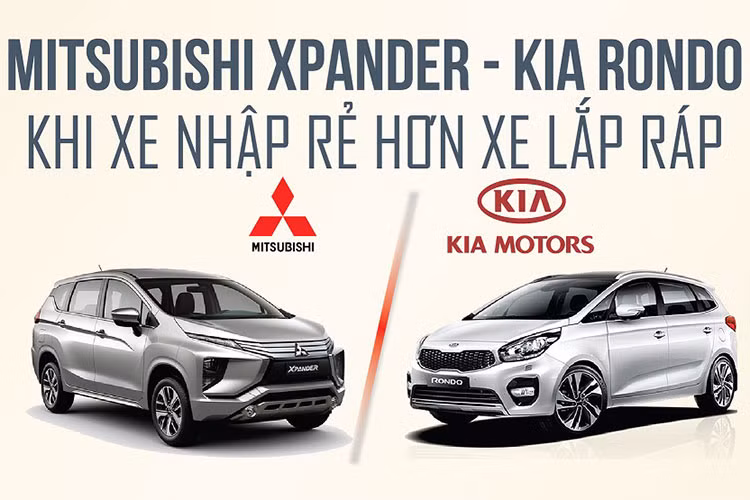 MPV gia re tai Viet Nam - Mitsubishi Xpander hay Kia Rondo?