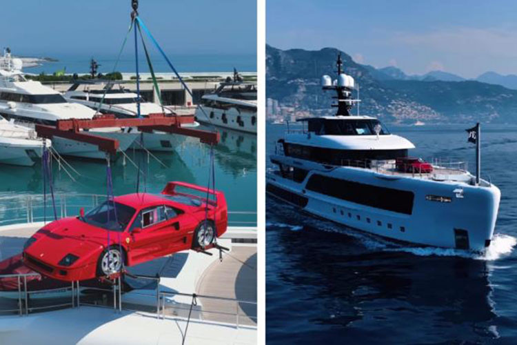 Việc đưa một chiếc xe Ferrari F40 hàng hiếm và có giá trị như vậy lên một chiếc du thuyền chắc chắn sẽ gây chú ý tại Monaco. Với cuộc đua F1 vào cuối tuần này, đây là một thời điểm rất tuyệt vời để phô trương sự xa xỉ.