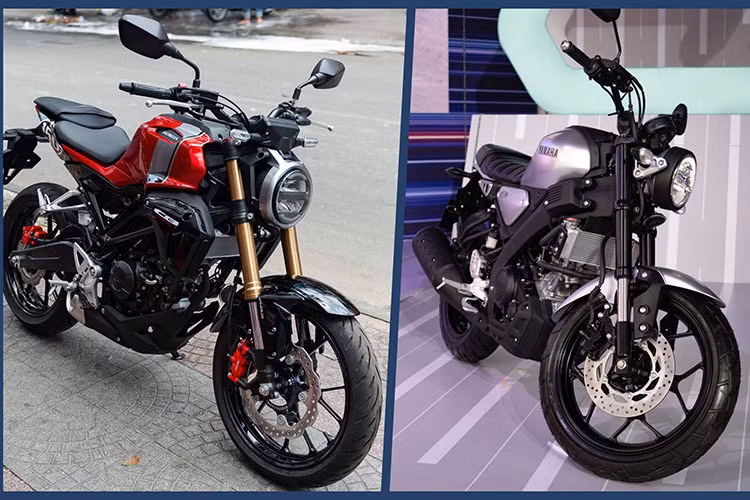 Đèn pha tròn cổ điển công nghệ LED là điểm chung của 2 mẫu xe môtô cỡ nhỏ này, nhưng ở CB150R được tạo hình cầu kỳ hơn. Cả hai đều sử dụng màn hình Full LCD, nhưng Yamaha XS155R mang âm hưởng cổ điển với kiểu dáng tròn, trong khi Honda CB150R dùng loại hình chữ nhật.