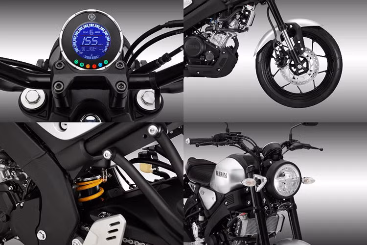 Yamaha XS155R 2023 mới soqr hữu kích thước dài x rộng x cao lần lượt 2.007 x 804 x 1.080 mm, chiều dài cơ sở 1.330 mm và chiều cao yên 810 mm. Cân nặng của XS155R là 134 kg và bình xăng dung tích lên tới 10 lít, phù hợp di chuyển xa.