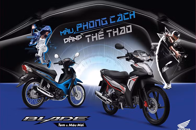 Động cơ của xe vẫn là loại xylanh đơn, dung tích 110cc, làm mát bằng gió sản sinh công suất 8,3 mã lực tại tua máy 7.500 vòng/phút và mômen xoắn cực đại 8,65 Nm tại tua máy 5.500 vòng/phút. Giá xe Honda Blade 110cc mới sẽ được bán ra ở mức từ 18,8 đến 21,3 triệu đồng (tăng khoảng 200 nghìn đồng so với bản hiện tại).