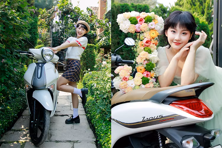 Hot girl Ceri mach ban chup anh cung Yamaha Janus sieu chat-Hinh-2