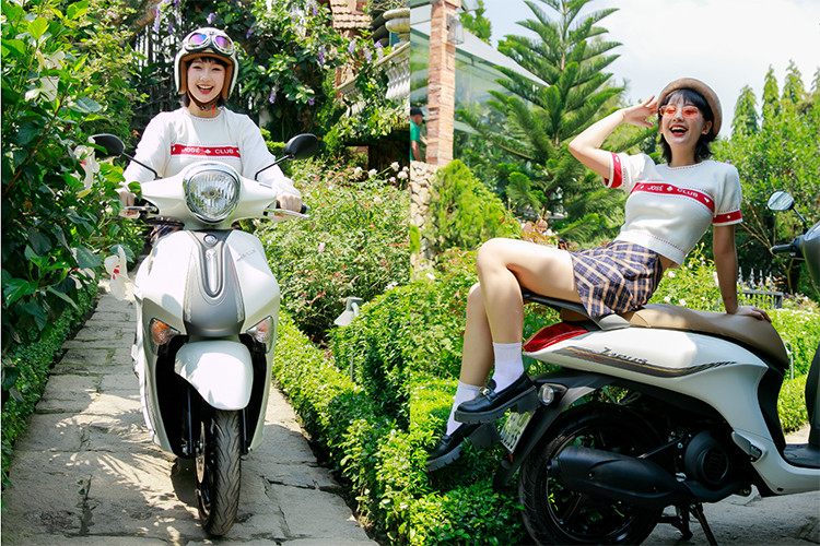 Hot girl Ceri mach ban chup anh cung Yamaha Janus sieu chat-Hinh-4