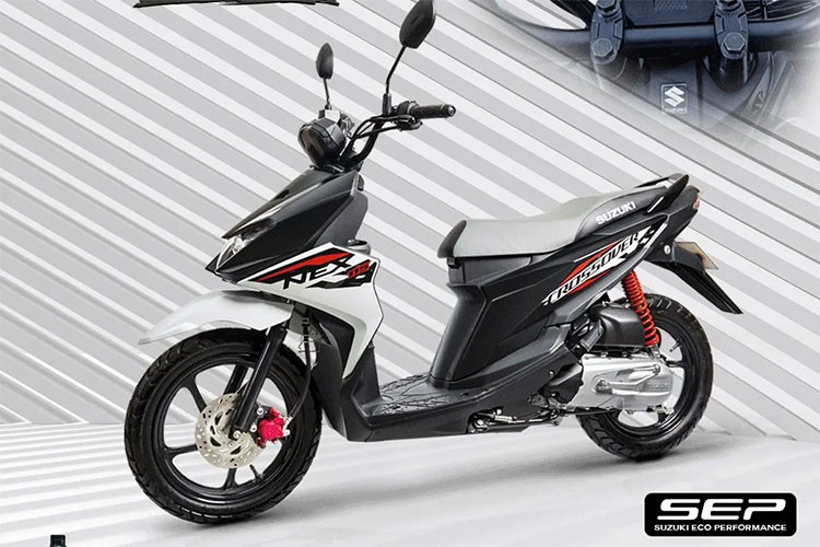 Xe hiện đang được phân phối chính hãng tại thị trường Campuchia. Mức giá xe Suzuki Nex Crossover 2023 tương đương khoảng 33 triệu đồng khi quy đổi sang tiền Việt. Đậy được xem là đối thủ của Honda Vision tại Việt Nam.