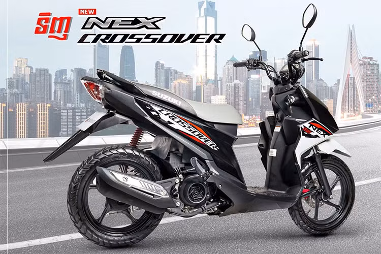 Trái tim của Suzuki NEX Crossover 2023 là động cơ xi-lanh đơn có dung tích 115cc, làm mát bằng gió, kết hợp công nghệ động cơ SEP, có khả năng sản sinh công suất tối đa 9.1 mã lực tại 8.000 vòng/phút và mô-men xoắn cực đại 8.5 Nm tại 6.000 vòng/phút. Đi cùng với đó là hộp số tự động vô cấp CVT dẫn động dây đai. 