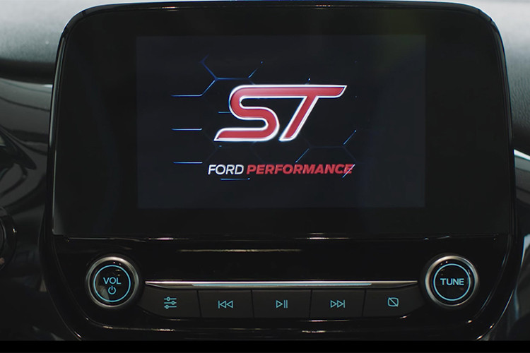 Ở bên trong nội thất, mẫu hatchback thể thao hạng B sở hữu cặp ghế xe đua của Recaro cùng vô-lăng yheer thao với đáy phẳng. Khách hàng còn có thể "cá tính hóa" cabin của Fiesta ST với một loạt các tùy chọn vành tay lái, cần số, tay nắm cửa và cách trang trí bảng táp-lô.