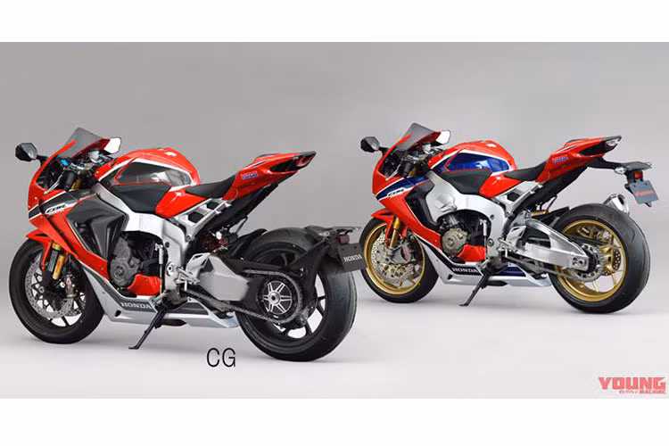 Một trang bị đáng chú ý nữa ở xe chính là gắp đơn phía sau, thay vì càng nhôm lớn như ở thế hệ cũ. Honda CBR1000RR 2019 sẽ được trang bị gắp đơn, pát biển số không còn nằm ở đuôi xe mà được tích hợp vào chắn bùn sau. Nhờ đó mà đuôi xe CBR1000RR 2019 tạo cảm giác thể thao hơn. 