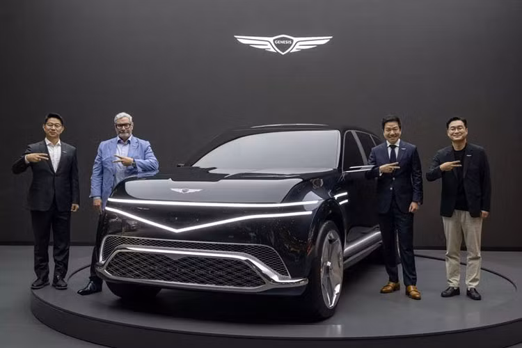 Genesis GV90 2026 từ 2,5 tỷ - SUV điện đối đầu Mercedes-Benz EQS Genesis GV90 2026 tu 2,5 ty - SUV dien doi dau Mercedes-Benz EQS