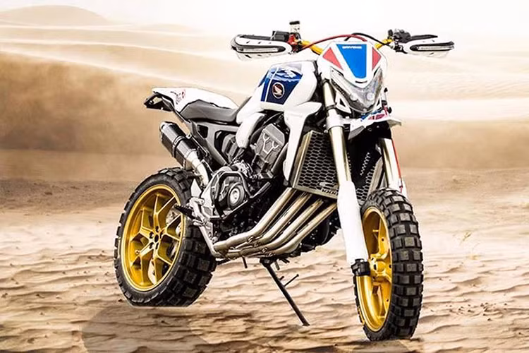 Mới đây, một đại lý Honda Brivemo tại Thụy Sĩ đã gây bất ngờ cho những người yêu xe hai bánh khi quyết định biến một chiếc xe môtô Honda CB1000R đời mới nhất, thành môtô địa hình cực kỳ độc đáo và lạ mắt.